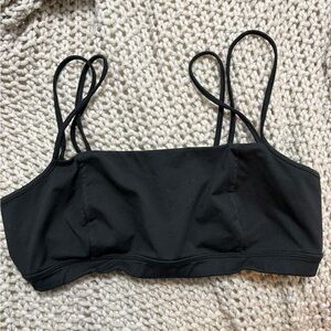 FP Movement by Free People Double Strap Black Bralette